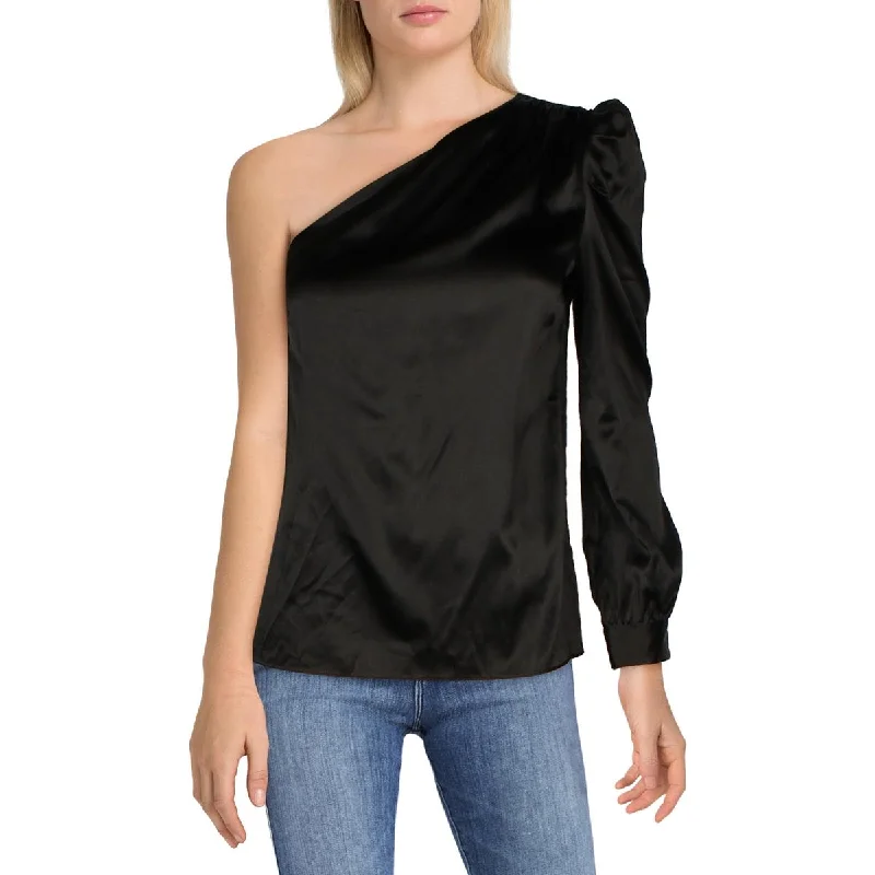 Womens Shimmer Gathered Cold Shoulder