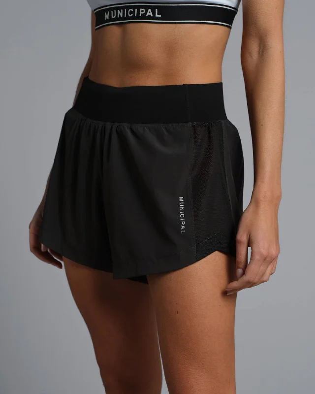 Municipal Women's Daybreak Active Shorts - ASPHALT