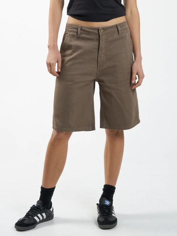 Thrills Slouch Carpenter Twill Short - DESERT