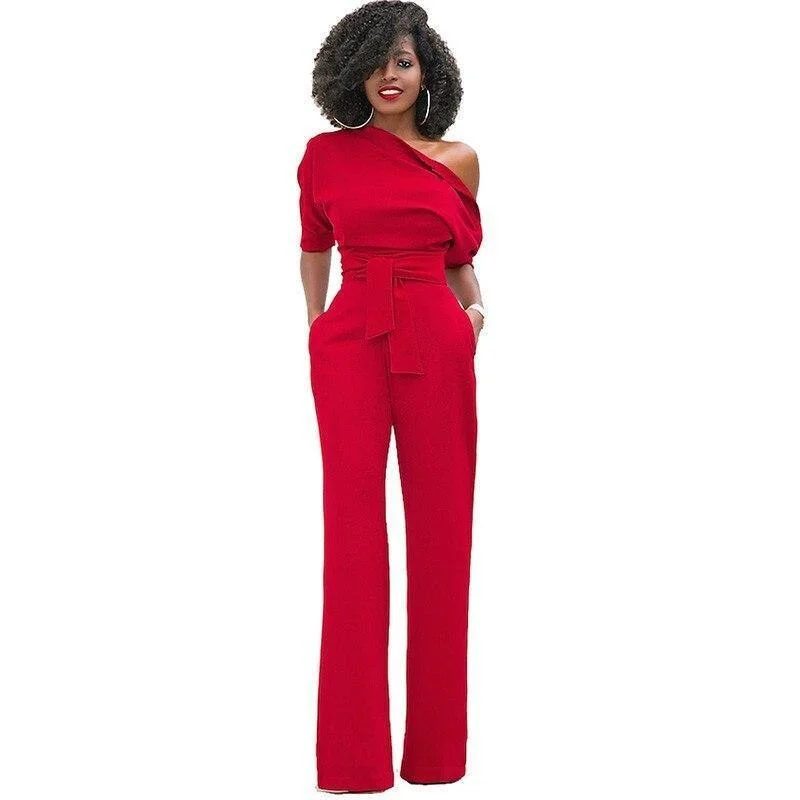 Elegant Off Shoulder Women Jumpsuits