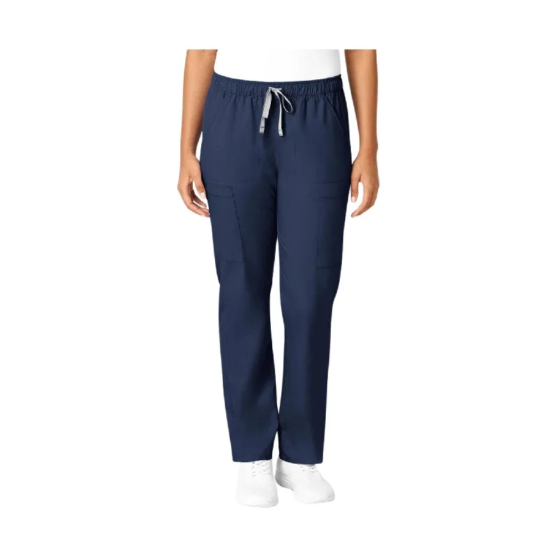 WonderWink Women's Convertible Slim Leg Scrub Pant - Navy