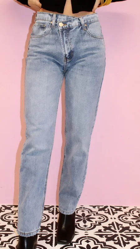 Simple Chic Overlap Denim