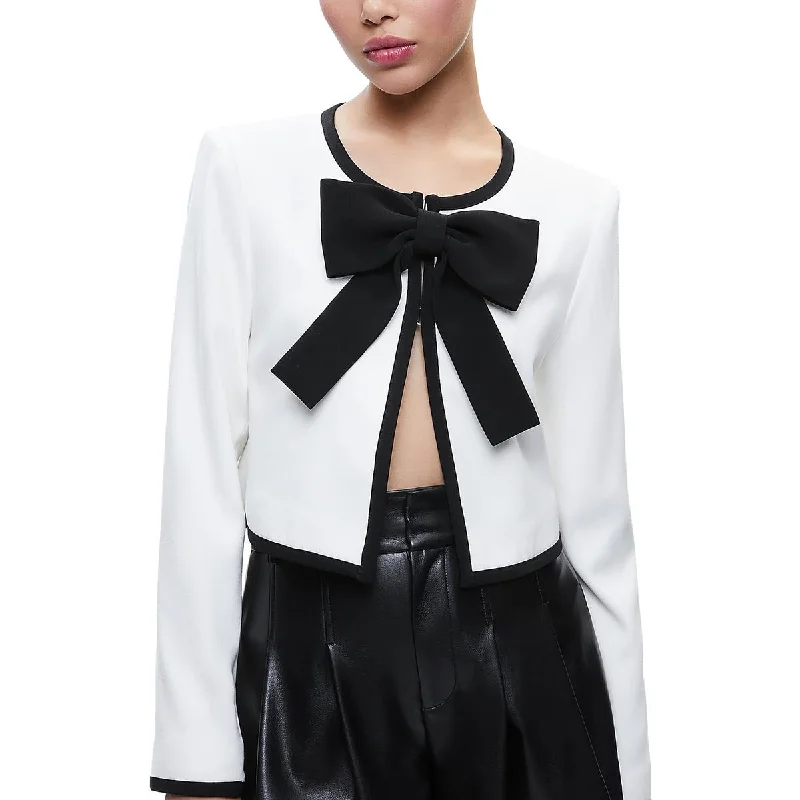 Womens Bow Shoulder Pads Cropped