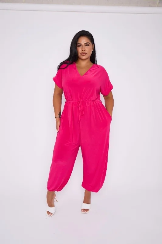 Jenna Jumpsuit in Pink Artful Design