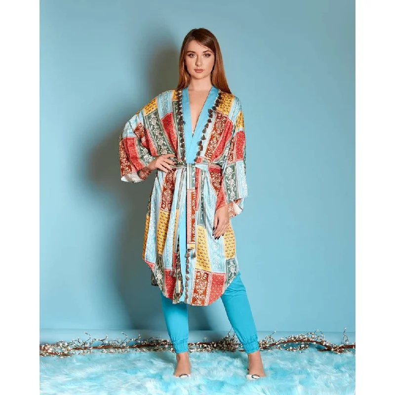 Mor Kaftan Wrap Kimono Trendy Styles