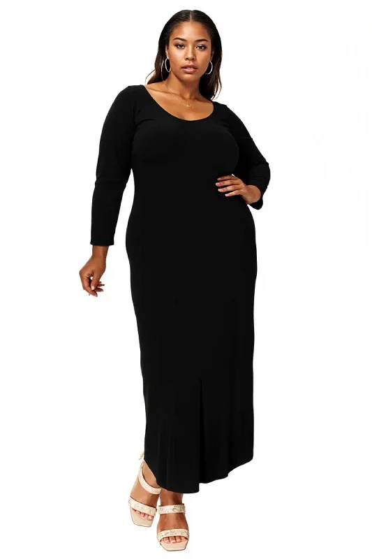 Feminine Grace Ashe Scoop Neck Maxi