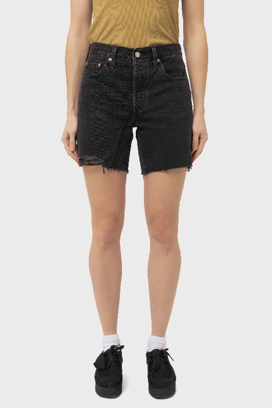 501 Mid Thigh Short in Lunar Black