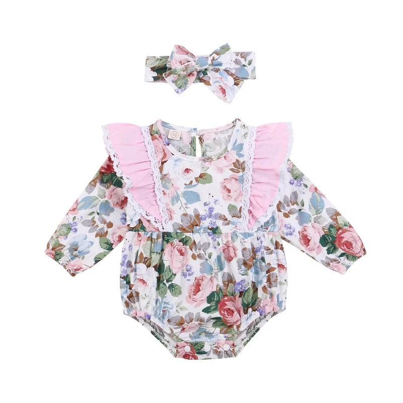 GEMMA Floral Ruffle Romper