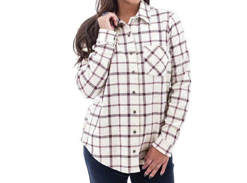 Luscious Plaid Shirt In Winterbloom