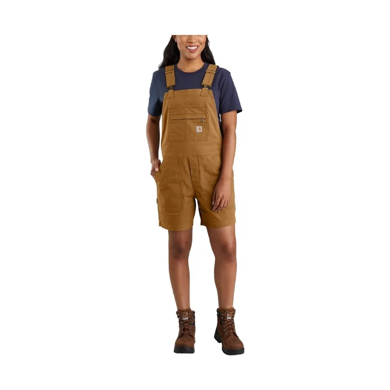 Carhartt Women's Rugged Flex Relaxed Fit Shortall - Carhartt Brown