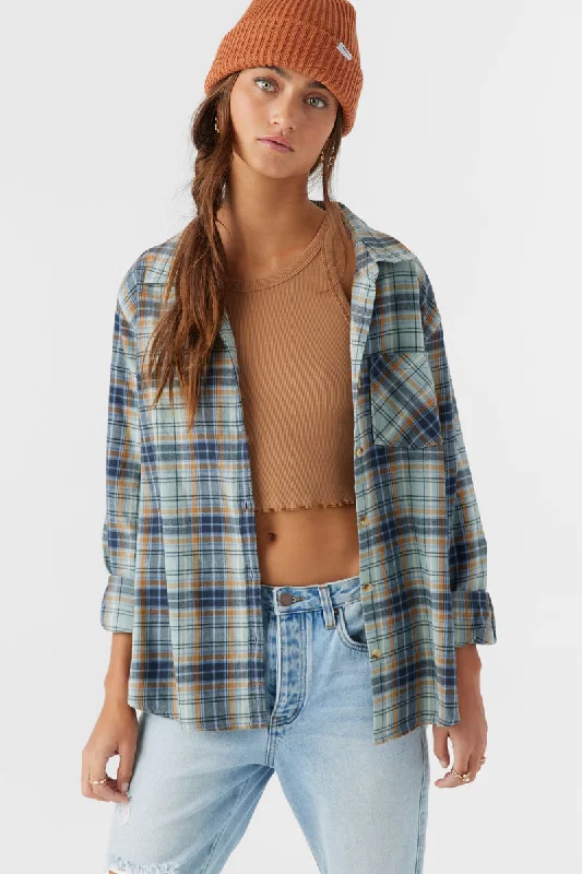 ONeill LOGAN FLANNEL RELAXED FIT SHIRT - INFINITY