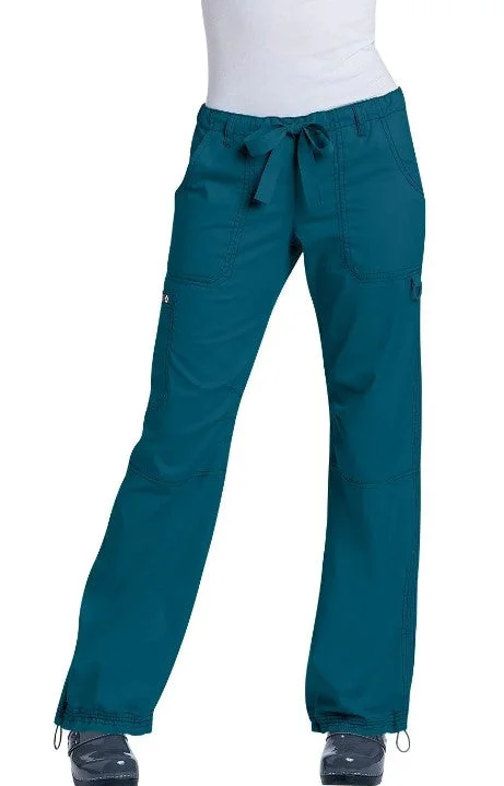 koi Women's Lindsey Drawstring Scrub Pant_Caribbean Blue