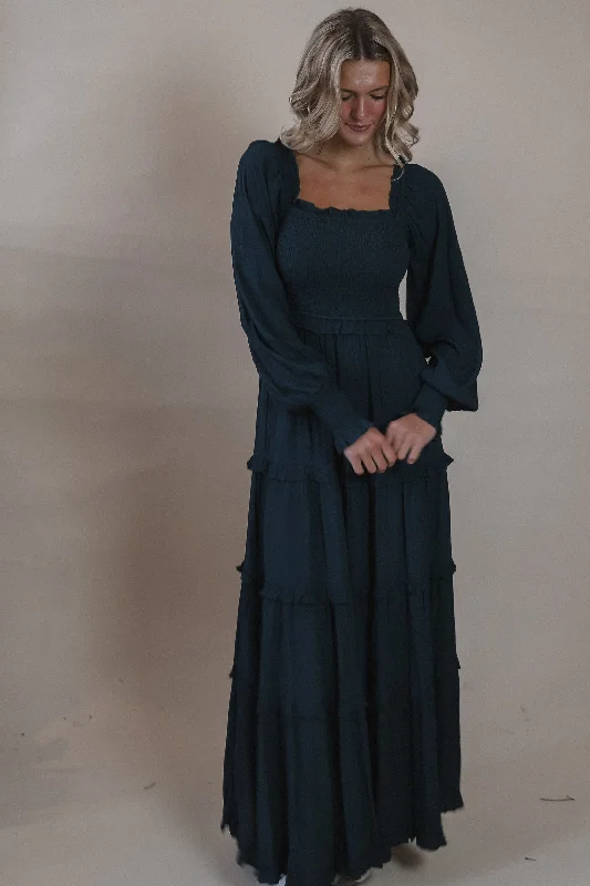 Elegant Style Hazel Evergreen Maxi