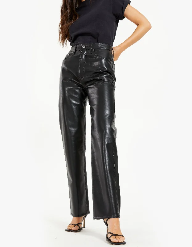 Recycled Leather 90s Pinch Waist - Detox