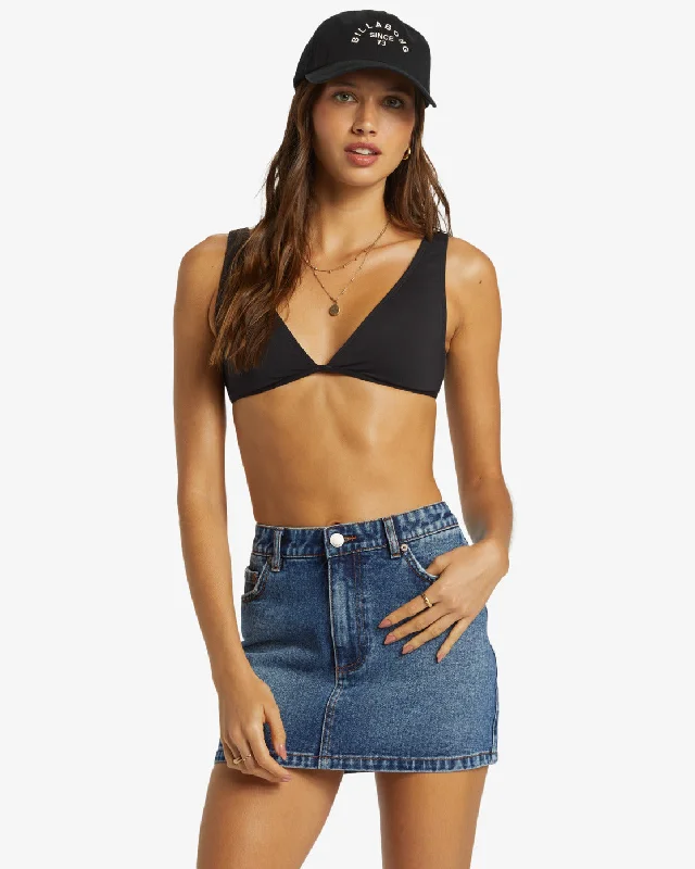 Billabong Marina 5-Pocket Denim Skirt  - MEDIUM DENIM