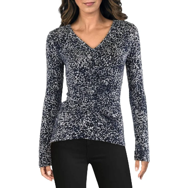 Womens Modal Ruched Pullover Top