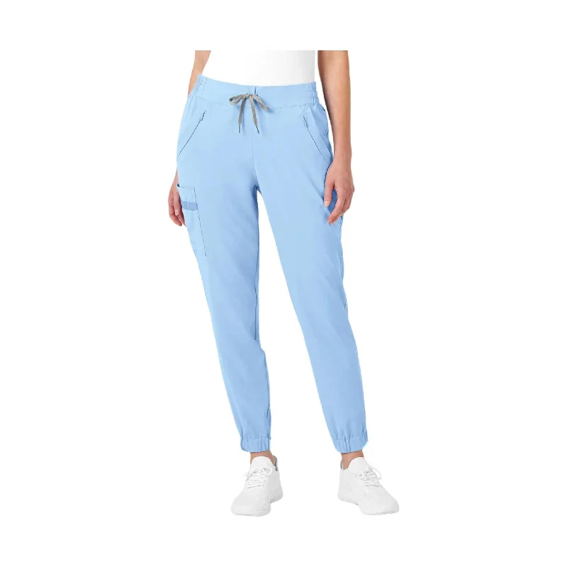 WonderWink Women's Jogger Scrub Pant - Powder Blue - ONLINE STORE CREDIT/EXCHANGE ONLY