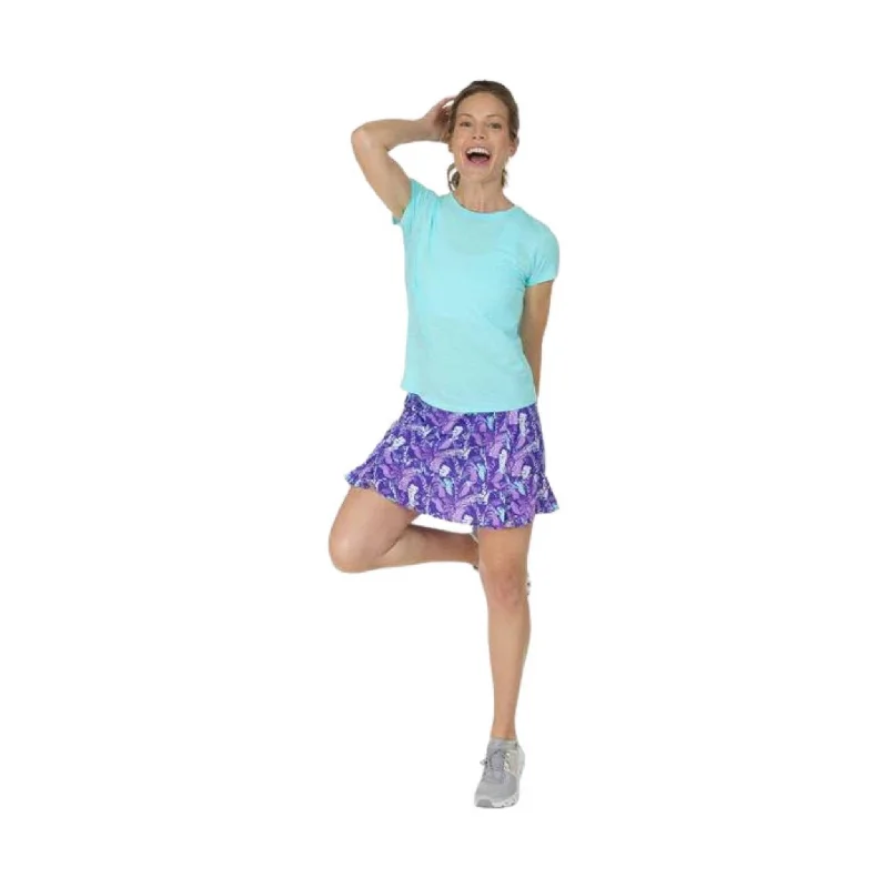 Tasc Women's Rhythm Skirt 13in - Purple Tropics FINAL SALE!