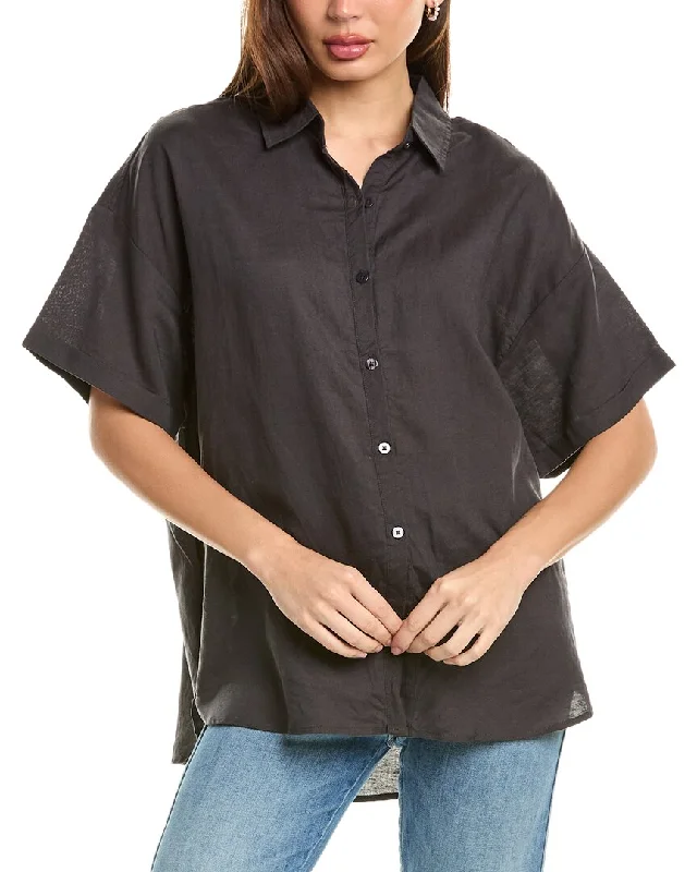 Splendid Dawson Linen-Blend Button-Down Shirt