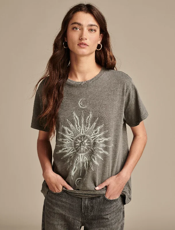 Lucky Brand Women's Spiritual Boyfriend Crew