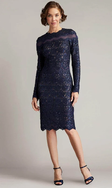 Tadashi Shoji CFC24349M - Long Sleeve Sequin Cocktail Dress Fashion-Forward