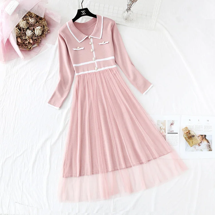 Unleash Your Fashion French little fragrance fairy bottomed skirt  4451