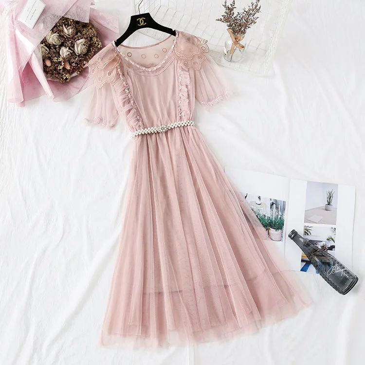 Top Brand Discounts Baby collar wisdom smoked French Platycodon skirt super xiansen series  4342