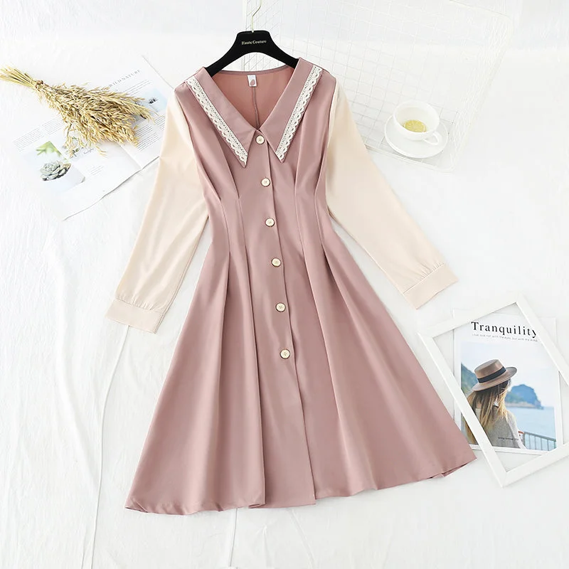Elegant Contour Narrow waist, slim temperament, design sense, minority skirt  3852