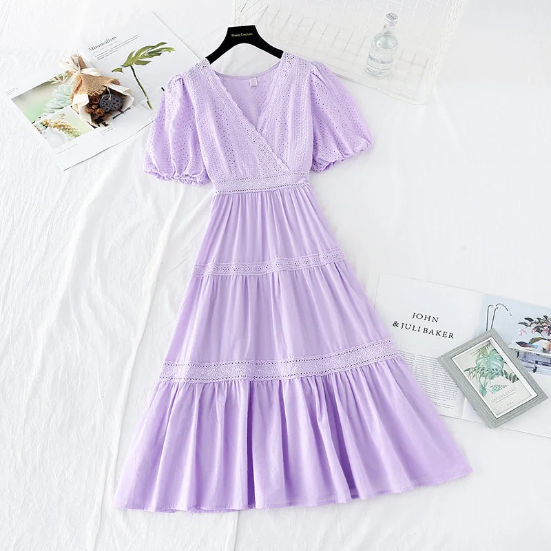 Stylish Spring Fashion The new cut-out Crochet skirt with slim waist  4170