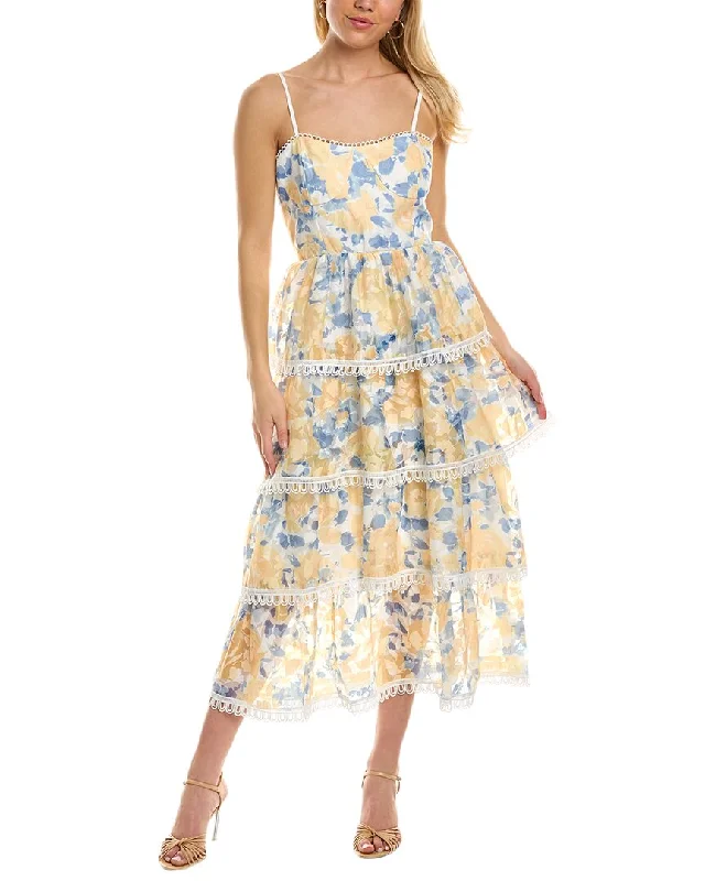 Beulah Tiered Midi Dress