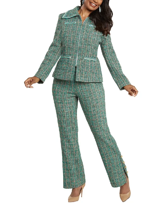 Donna Vinci 2pc Jacket & Pant Set