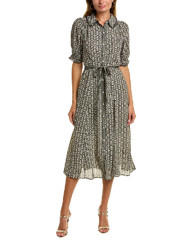 Max Studio Crepe Shirtdress