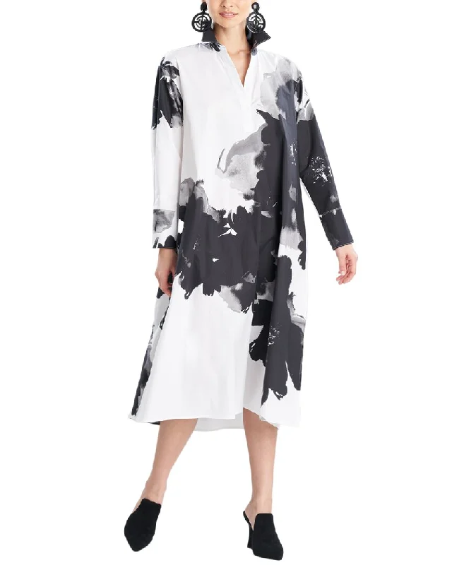 Natori Taichou Poplin Shirtdress