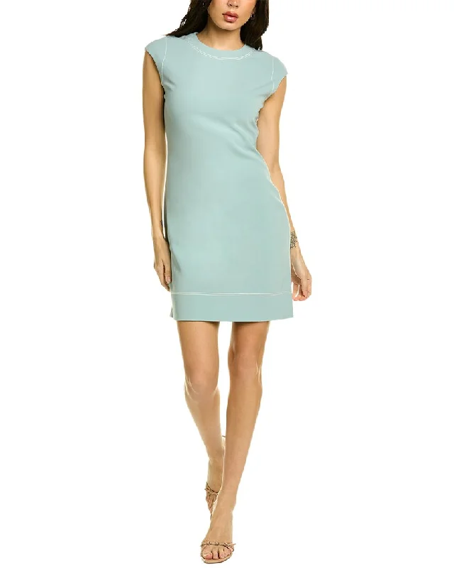 Theory Stitch Trim Sheath Dress