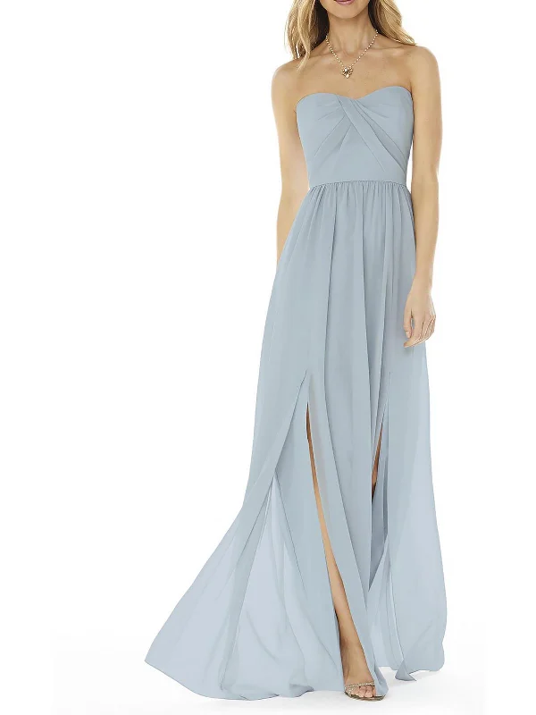 Womens Sweetheart Strapless Evening Dress