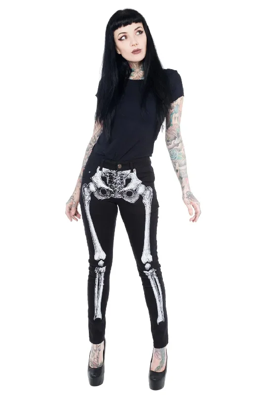 Skeleton Jeans [Unisex] [White Bone]