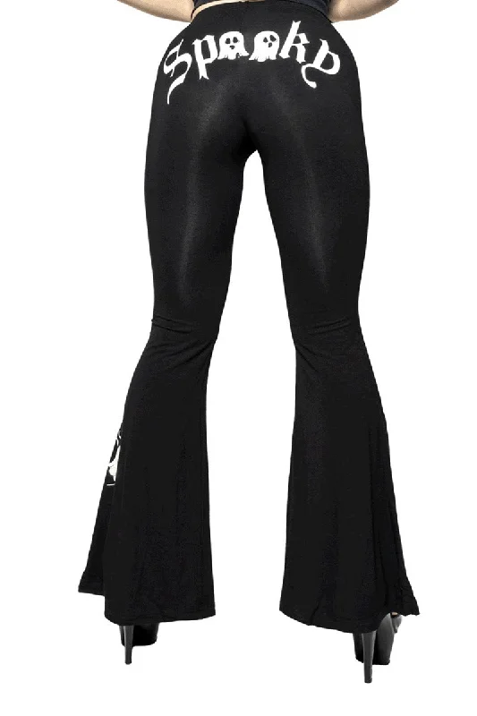 Spooky Ghost Glow Flare Leggings