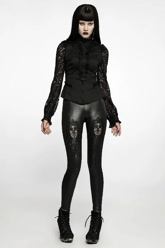 Vamp Leathered Leggings